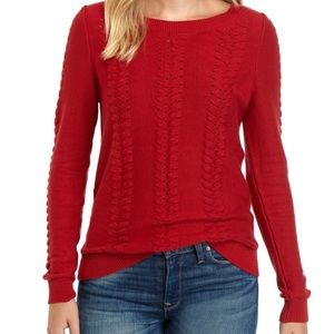 MICHAEL Michael Kors Cable Solid Boat Neck Sweater